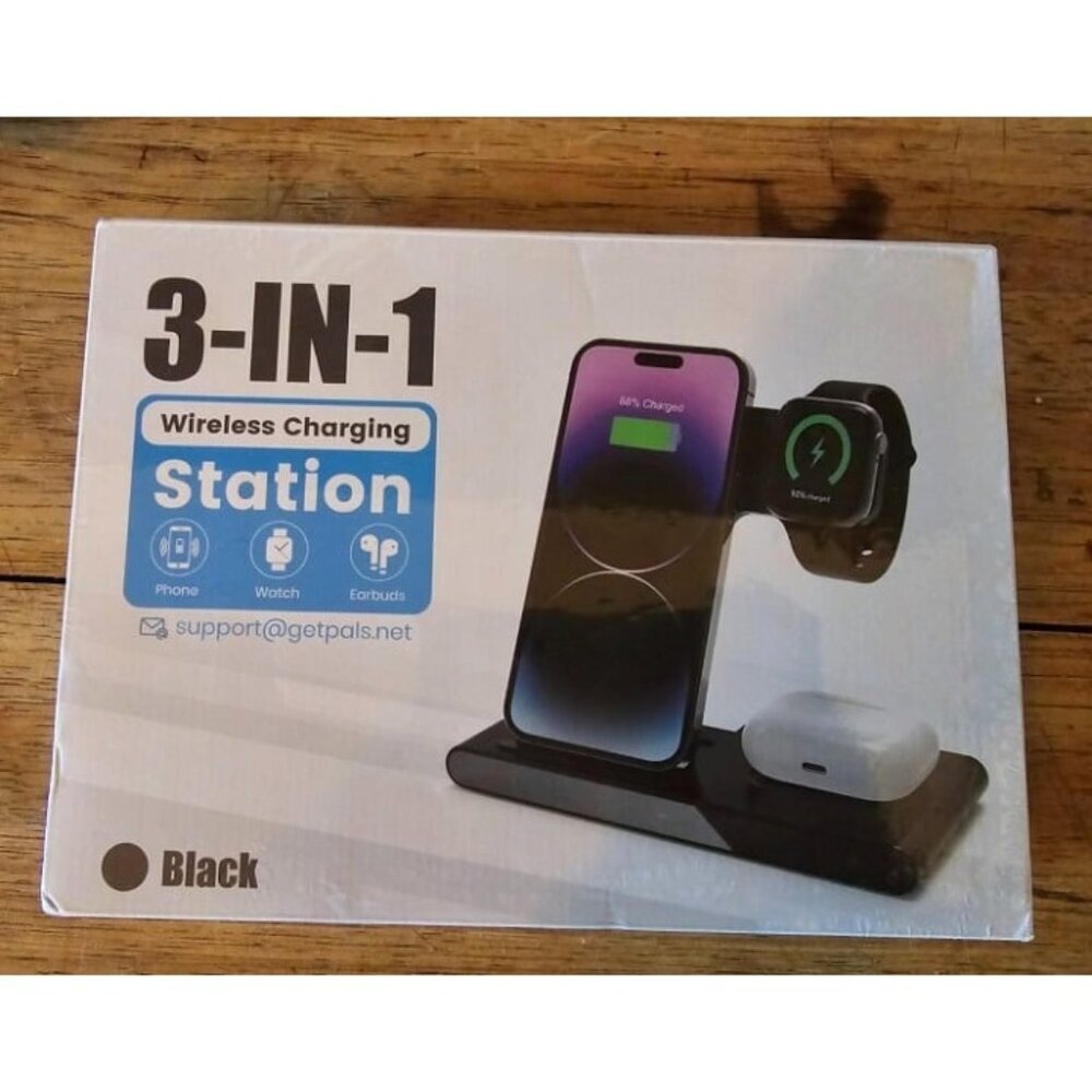New Wireless Charger Charging Station: 3 in 1 Charger Stand Multiple Devices